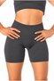 Women's High Waist Scrunch Tightening Anthracite Gray Short Shorts Tights 13 cm Push up Fitness Sports Tights - 2