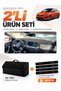 Dashboard Cover + Thai Feather Trunk Bag + Sticker Set Compatible with Kia Ceed (2020-2025) - Ki005