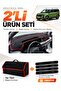 Ford Courier (2024-2027) Compatible Glove Box Cover + Feather-Textured Luggage Bag + Sticker Set - Fo037