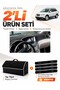 Subaru Tribeca (2005-2014) Compatible Glove Box Cover + Feather-Imitation Trunk Bag + Sticker Set - Su007