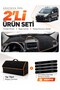 Fiat Doblo (2013-2015) Covered Compatible Glove Box Cover + Tay Feather Luggage Bag + Sticker Set - Fi007