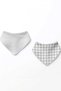 2-Pack 100% Cotton Combed Cotton Unisex, Newborn 0-6 Months Baby Bib - 3