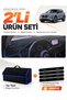 Dashboard Cover + Thai Feather Trunk Bag + Sticker Set Compatible with Nissan Qashqai (2021-2024) - Ni021