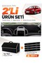 Chevrolet Aveo T300 (2011-2015) Compatible Dashboard Cover + Tay Feather Trunk Bag Set - Ch009