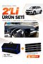 Kia Sorento (2009-2014) Compatible Glove Box Cover + Thai Feather Trunk Bag + Sticker Set - Ki019