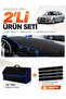 Bmw E46 (1997-2006) Compatible Glove Box Cover + Thai Feather Trunk Bag + Sticker Set - Bm002