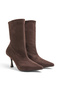 Women's Pointed Toe 8 cm Thin Heeled Zippered Unlined New Season Stretch Boots Bootie - 3