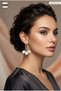 Silver Color Hook Model Women's Bijouterie Pearl Earrings 130751