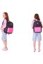 Double Color Girls' School Backpack and Lunch Bag Set - Black Blue - 6
