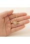 Women's Gold Tarnish-Resistant Steel Zircon Stone Heart and Arrow Necklace - Elegant Design for Gifts |   White Zircon Stone - 8