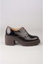 Seç V2709 Genuine Leather Heel-Headed Men's Shoes (Heel:7 cm) Brown Light Brown