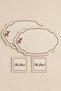 4 Piece 2-Person Baby Deer Embroidered Tableware Set |   2 American Servings + 2 Cocktail Napkins |   Premium Duck Fabric