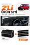 Glove Box Cover + Leather Luggage Bag Set Fiat Doblo (2000-2008) Compatible with Small Screen Without Airbags - Fi005