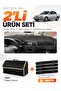 Volvo S40 (1996-2002) Compatible Glove Box Cover + Leather Trunk Bag + Sticker Set - Vo001