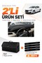 Peugeot 508 (2010-2018) Compatible Glove Box Cover + Leather Trunk Bag + Sticker Set - Pe015