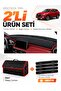 Mg Hs (2018-2024) Compatible Glove Box Cover + Leather Luggage Bag + Sticker Set - Mg001