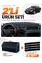 Mercedes W211 E-Class (2002-2009) Compatible Glove Box Cover + Leather Trunk Bag + Sticker Set - Mb013