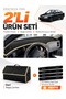 Hyundai Elantra (1997-2006) Compatible Glove Box Cover + Leather Trunk Bag + Sticker Set - Hu014
