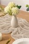 Bohemian Runner Tablecloth Beige Modern Home Decor Wedding Engagement Special Day Tablecloth Dowry Set - 2
