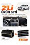Renault Symbol Long Type.2 (2013-2021) Compatible Glove Box Cover + Leather Trunk Bag Set - Re016