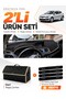 Renault Megane 3 Large Screen (2008-2015) Compatible Glove Box Cover + Leather Trunk Bag Set - Re023