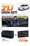 Glove Box Cover + Leather Luggage Bag + Sticker Set Hyundai Accent Blue (2011-2017) Compatible - Hu011