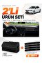 Renault Megane 4 (2016-2024) Compatible Glove Box Cover + Leather Trunk Bag + Sticker Set - Re041