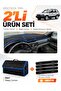 Subaru Forester (2002-2008) Compatible Glove Box Cover + Leather Trunk Bag + Sticker Set - Su001