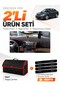 Subaru Legacy B4 (2003-2009) Compatible Glove Box Cover + Leather Trunk Bag + Sticker Set - Su005