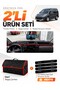 Peugeot Partner Screened Coverless (2010-2014) Compatible Glove Box Cover + Leather Trunk Bag Set - Pe025