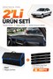 Peugeot 405 (1987-1992) Compatible Glove Box Cover + Leather Trunk Bag + Sticker Set - Pe017