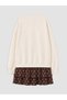 Alita City Lcw Kids Ecru New York Printed Girls' Dress with a Difference - 3