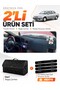 Nissan Primera P11 (1996-2000) Compatible Torpedo Cover + Leather Trunk Bag + Sticker Set - Ni014