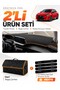 Peugeot 208 (2020-2024) Compatible Dashboard Cover + Leather Trunk Bag + Sticker Set - Pe006