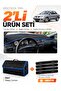 Mitsubishi Lancer (2003-2006) Compatible Torpedo Cover + Leather Trunk Bag + Sticker Set - Mi013