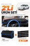 Hyundai Accent Egg Cargo (1993-1999) Compatible Glove Box Cover + Leather Trunk Bag Set - Hu008