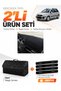 Ford Fusion (2009-2012) Compatible Glove Box Cover + Leather Trunk Bag + Sticker Set - Fo038