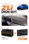 Toyota Chr (2016-2022) Compatible Dashboard Cover + Leather Trunk Bag + Sticker Set - To027