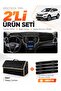 Hyundai Santa Fe (2012-2017) Compatible Torpedo Cover + Leather Trunk Bag + Sticker Set - Hu026