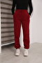 Women's 3-Thread Cotton Sweatpants with Elastic Cuffs and Lace-Up Waist, Soft Textured
