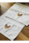 2-Piece White Cotton Embroidered Hand Towel Set 30X50Cm - 3