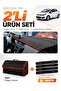 Kia Rio (2012-2018) Compatible Torpedo Cover + Leather Luggage Bag + Sticker Set - Ki013