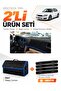 Subaru Legacy B4 (1998-2003) Compatible Glove Box Cover + Leather Trunk Bag + Sticker Set - Su006