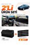 Renault Laguna 1 Airbagged (2000-2007) Compatible Glove Box Cover + Leather Trunk Bag Set - Re032