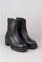 Seç V2754 Genuine Leather Women's Heel Boots (Heel Height: 7 cm) Black - 4