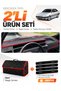 Fiat Tempra (1992-1997) Digital Console Compatible Glove Box Cover + Leather Trunk Bag Set - Fi018