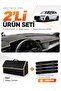 Audi A3 (2020-2026) Compatible Glove Box Cover + Leather Trunk Bag + Sticker Set - Au008