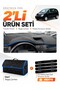 Opel Meriva a (2003-2010) Compatible Glove Box Cover + Leather Trunk Bag + Sticker Set - Op012