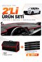Audi A3 (2020-2026) Compatible Glove Box Cover + Leather Trunk Bag + Sticker Set - Au008