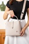 New Monogram Printed Stone Women's Hand and Shoulder Bag - 7